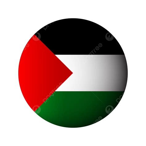 Palestine Flag Sphere Circle Vector Transparent, Palestine Flag ...