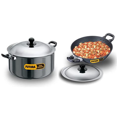 Buy Hawkins Futura Hard Anodised Cook-n-Serve Stewpot with Hard ...