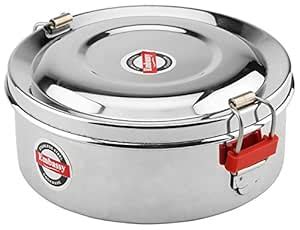 Buy Embassy Stainless Steel Round Food Pack/Container; Size 1; 350 ml ...