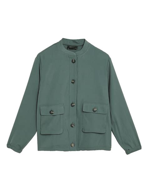 Buy Satin Look Lightweight Bomber Jacket at Marks & Spencer