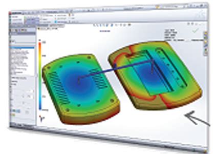Idealized Part SolidWorks Simulation 的图像结果