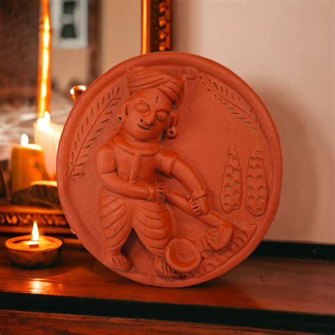 Buy Molela Wall Plate - Farmer ploughing 8" Online in India ...