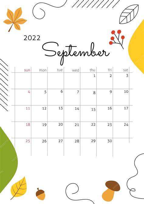 September 2022 Calendar