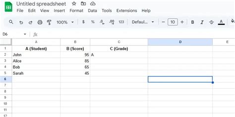 Google Sheets IF ELSE - GeeksforGeeks
