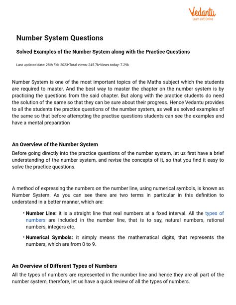 Image result for Number System Questions