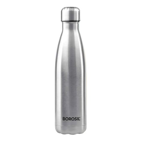 Buy Borosil Bolt 1000ml Single Wall Water Bottle Silver