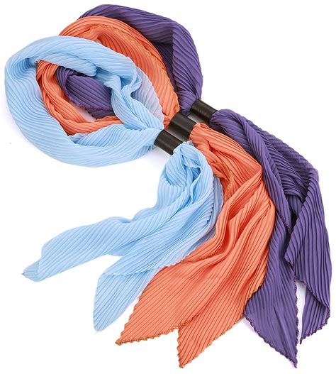 Set of 3 Women's Lightweight Solid Color Fashion Scarves
