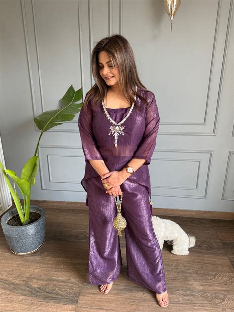 3 piece tissue co-ord set with bustier (Ahila) – YANA ANJALI