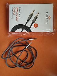 Amazon.in: Buy Amkette High Fidelity Nylon Braided AUX Cable - Gold ...