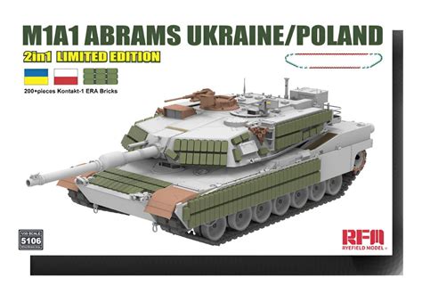 Rye Field Model Rm5106 M1a1 Abrams Ukraine Poland 2 In | Desertcart INDIA