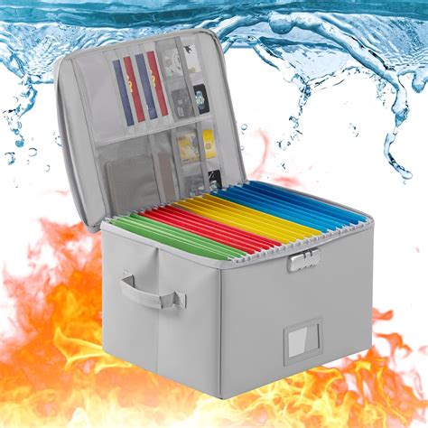 IPARTS EXPERT Portable Fireproof Document Box with Lock and India | Ubuy