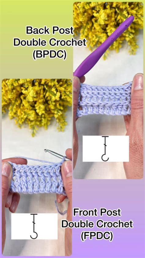 Back post double crochet – Artofit