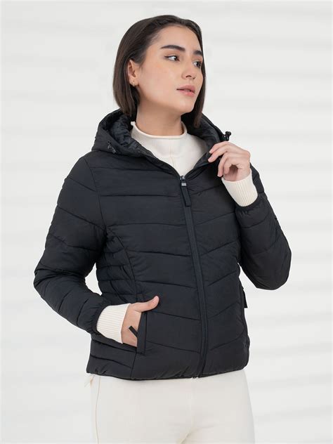 Red Tape Women Black Heatseal Jacket | Everyday Functional Wear | Redtape