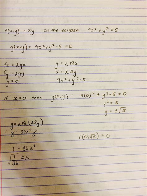 multivariable calculus - How can I calculate the maximum and minimum of this function ...