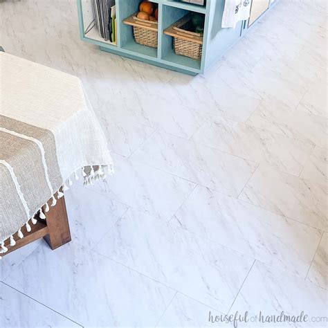 How to Install Peel and Stick Vinyl Tiles - Houseful of Handmade