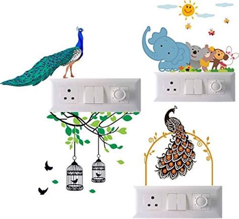 Buy Decals Creation Vinyl Switch Board Sticker Wall Sticker, Baby Room ...