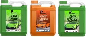 Pisharnath High Foaming Car Wash shampoo Neem 2L & Orange 1L Car ...