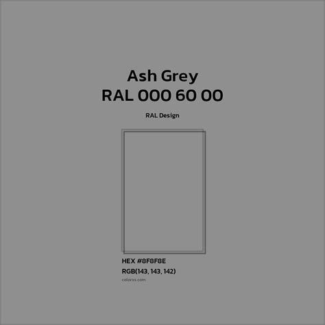 About RAL 000 60 00 - Ash Grey Color - Color codes | matching colors ...