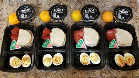 High protein lunches for the 4 day work week! 507 calories, 50g protein ...