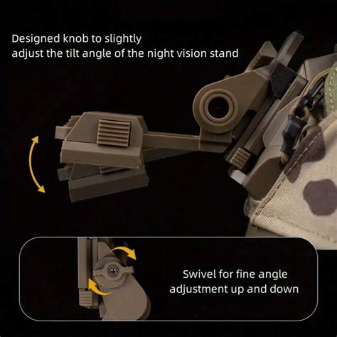 Suporte de capacete para óculos de visão noturna L4G24 para PVS15 PVS18 ...