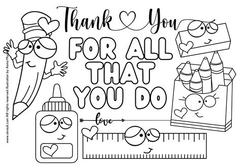 Teacher Appreciation Coloring Pages Printable