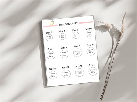 Image result for Printable Ring Size Guide