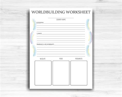 World Building Templates