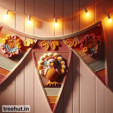 Thanksgiving Crochet Party Banner Ideas