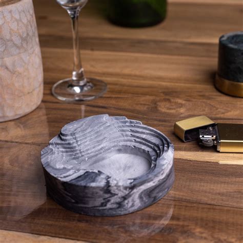 New Cavash Tray Dark Concrete- Unique Ashtray- A Contemporary Design ...