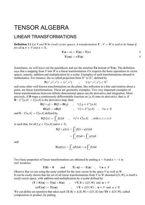 Image result for Tensor Algebra