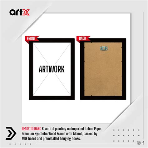 Buy ArtX Wood Pooja Photo Frame Hanuman Dronagiri Parvat Gold Plated ...