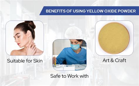 Myoc Yellow Oxide Powder–100 Gm (3.5Oz), Yellow Oxide Powder Cosmetic ...