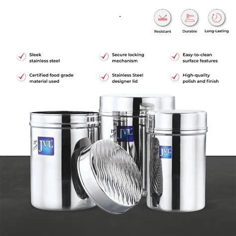 Buy Stainless Steel Canister Online in India at Best Price