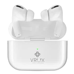 VRUX Earbuds TWS, IWP, Super Sync, Voice Assistant 20H Playtime ...