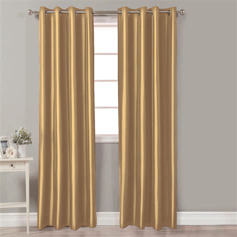 Buy Corsica Beige Solid Micro Satin Door Curtain- Set Of 2- 110 x 213 ...