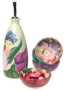 Pfaltzgraff Flower Market Dipping Oil Set : Amazon.in: Home & Kitchen