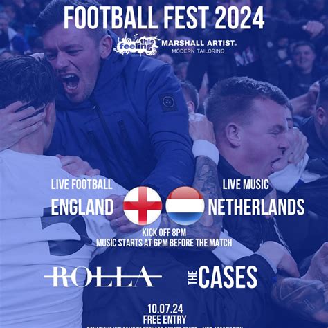Football Fest - England Vs Netherlands, The Bread Shed, Manchester, 10 ...