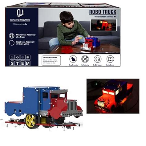 Oxygen 2 innovation O2i-Robo Truck, Line Follower Robot : Amazon.in ...