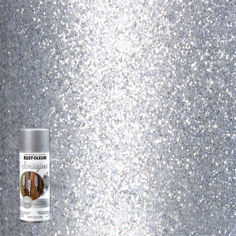 4 Pack, Silver, Rust-Oleum Craft & Hobby Imagine Glitter Spray Paint ...