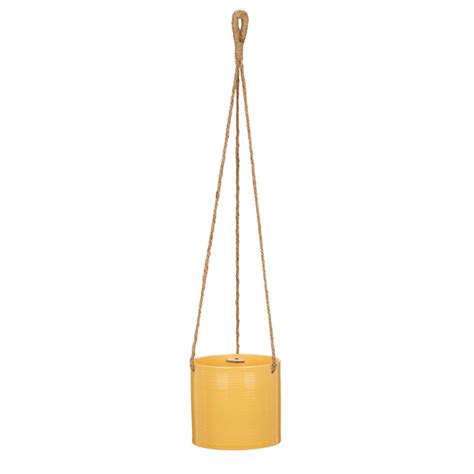 Yellow Hanging Ceramic Pot 429 Zabaione – Green Carpet