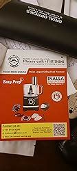 INALSA Food Processor for Kitchen with 800 W Copper Motor|1.4 L Main ...