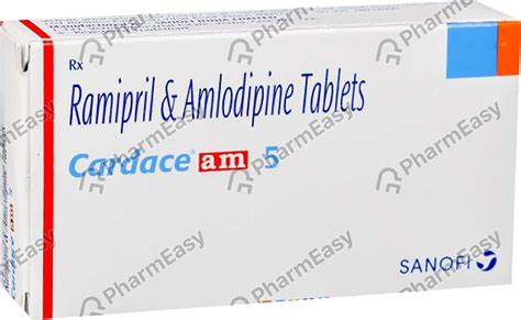 Cardace Am 5/5mg Strip Of 15 Tablets: Uses, Side Effects, Price ...