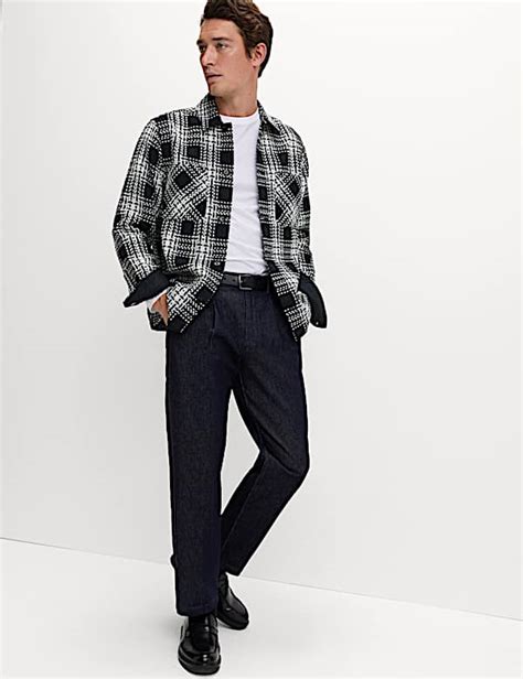 Buy Checked Overshirt at Marks & Spencer