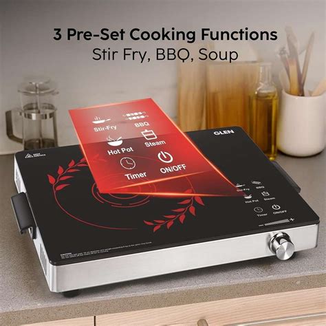 Glen 2200 W Infrared Cooktop Touch Panel - Buy Glen 2200 W Infrared ...