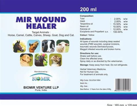Veterinary Spray - MIR Wound Healer Manufacturer from Pune