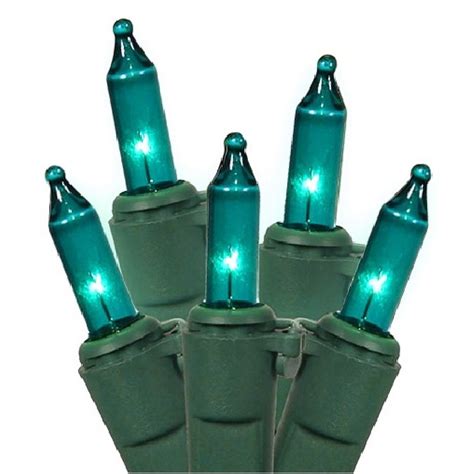 CC Christmas Decor Set of 100 Green Contemporary Teal Mini Christmas ...