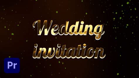 Golden Wedding Invitation Templates Premiere Pro » Sandeep Vaykar