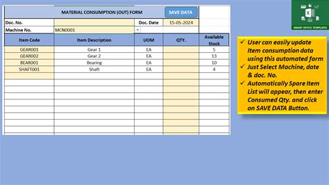 Excel Template Spare Parts Inventory Management System (IMS) – Smart ...