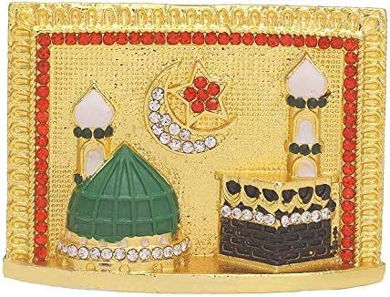 GCT Mecca Madina Makkah Chand Tara Moon Star (G-105) Gold Metal ...