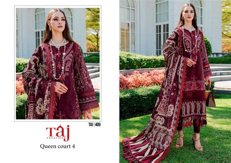 Dn-409 Taj Creations Pakistani Salwar Suits – Heriska